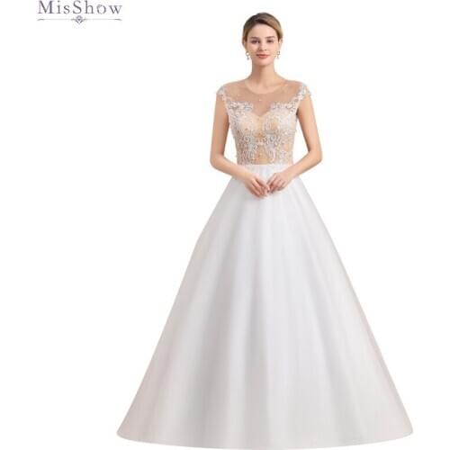 MisShow Sleeveless Wedding Dresses