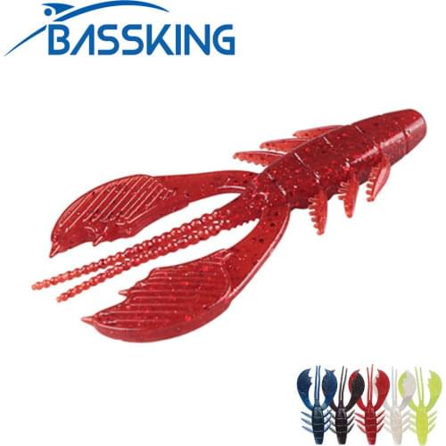 TAF 5pcs Soft Fishing Lure 9.6cm 6.87g Lobster Shape Soft Baits Isca Artificial Silicone Saltwater Ocean Rock Fishing Swimbait