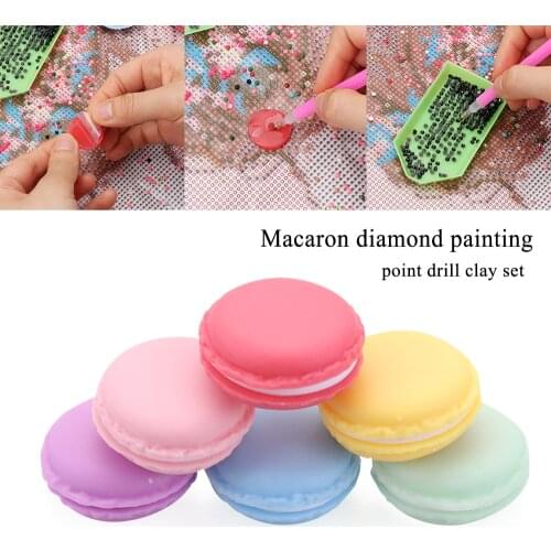 1 Box Hot DIY Diamond Painting Glue Clay Embroidery Cross Stitch Drilling Mud Macarons Storage Box Container Nail Tools