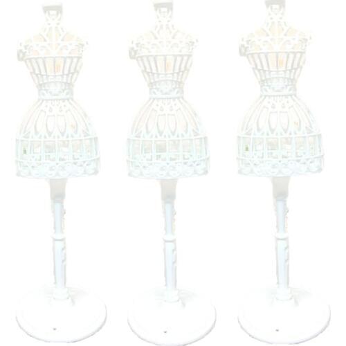 Drop Ship. 3pcs Display Gown Dress Clothes Rack Doll Mannequin Hollow Model Holder Stand Brabie Blyth