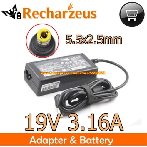 Genuine For Acer PA-1600-06 ADP-60DB 19V 3.16A Power Supply For LIFEBOOK A4170 L670-1h1 A4177 A4178 A4187 A4190 Laptop/Monitor