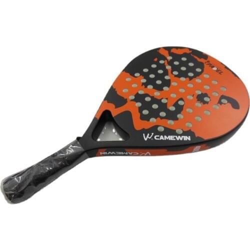New Mens and Womens Professional Full Carbon Beach Tennis Paddle Racket Soft EVA Face Tennis Raqueta With Bag For Adults