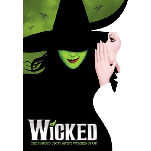 Wicked The Musical Broadway Silk Poster Wall Decor Room Painting 24X36INCH