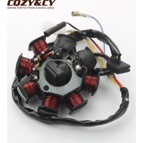 Scooter Stator with 2 cables type for China GY6 50cc 139QMA 139QMB 4 stroke