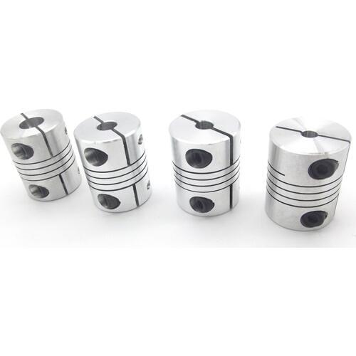 1PC 15TYPES CNC Stepper Motor Shaft Coupler Flexible Coupling D25xL30mm Sliver connctor for the CNC Ball screws