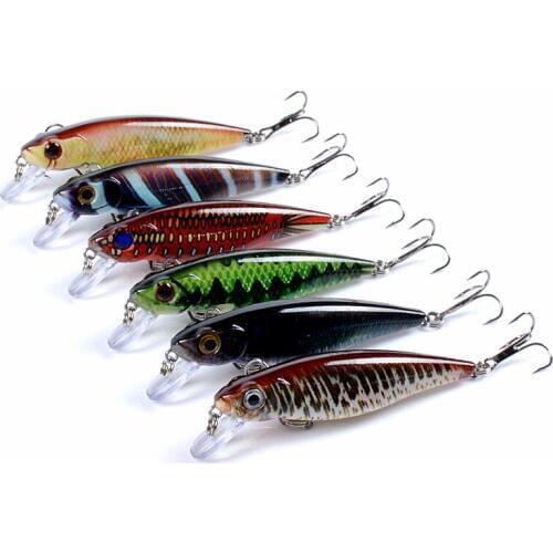 East Rain 8.6cm 9.1g 3pcs/lot Painted Suspension Freshwater Saltwater Fishing Lure SP Minnow Artificial Hard Bait Free Shipping