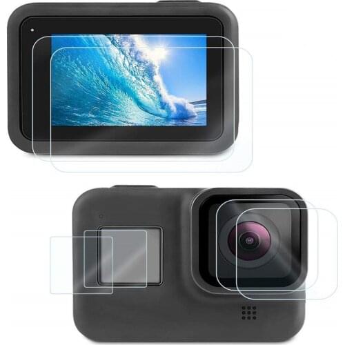 Tempered Glass for Gopro Hero 8 Hero Ultra Clear 9H Screen Lens Protector Film Action Video Cameras Accessories for Go Pro 8