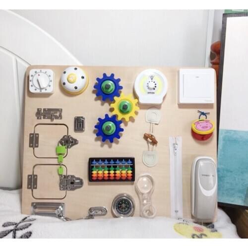 Busy Board Montessori Toy Essential Educational Sensory Board For Toddlers Busyboard Intelligence Educational Board Christmas 20