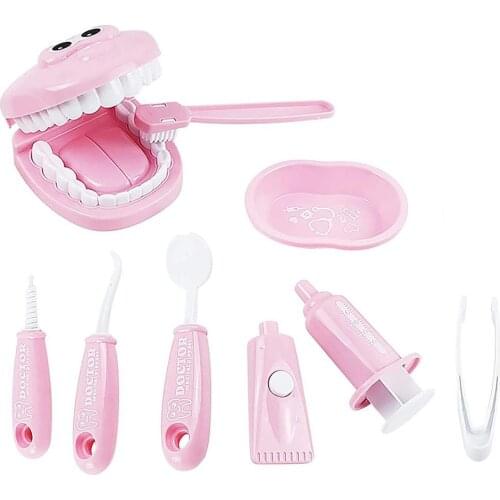 Dental Standard Teeth Kids Toy 9-Piece Dentist Toy Set