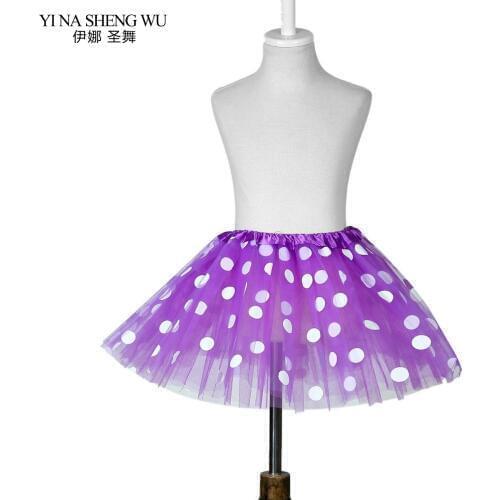 1Pc Children Ballet Tutu Skirt Mesh Tulle Tutu Skirt Girls Ballet Dance Performance Skirt Children Ballet Dance Practice Skirt