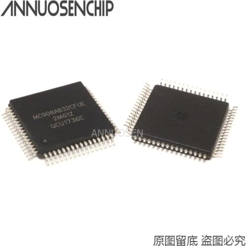 10PCS/LOTS MC908AB32CFUE MC908AB32 MC908 908AB32CFUE 908AB32 908 QFP64
