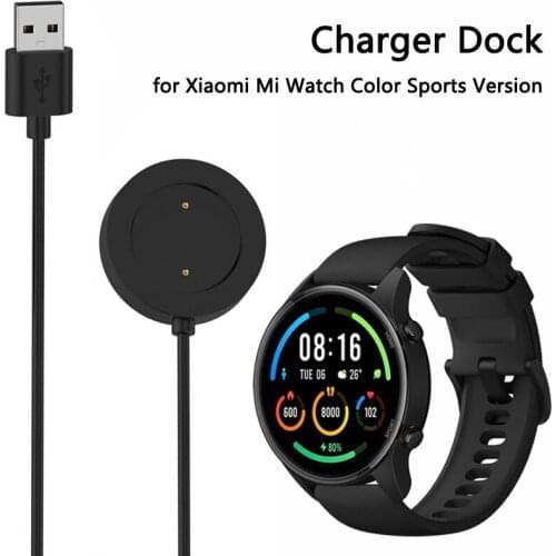 100cm USB Charging Cable for Xiaomi Mi Watch Color Spors Edition Smart Watch Charger Dock Base Wire Cord Adapter Stand Accessory