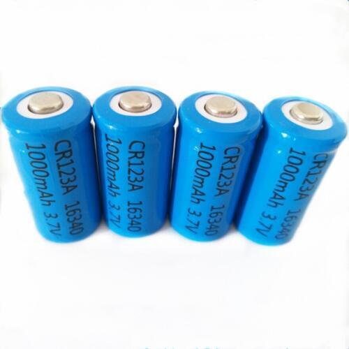 4pcs/lot SHSEJA 3.7V 1000mAh CR123A 16340 rechargeable battery protection CR123a 16340 lithium ion rechargeable lithium battery