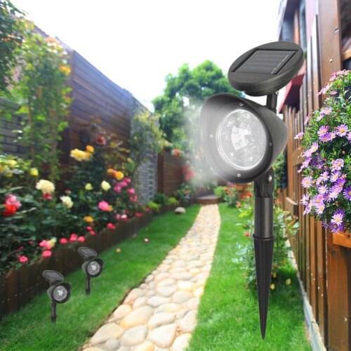4 LED White Solar Garden Light Outdoor Solar Lamp Waterproof Lawn Light Solar Powered Light Sensor for Landscape Yard Decoration