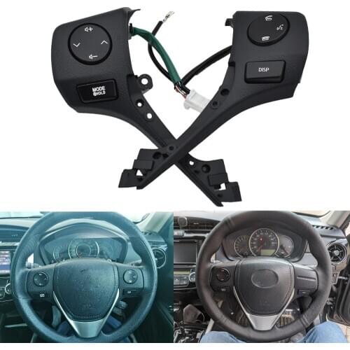 84250-02560 Buttons Bluetooth Phone Steering Wheel Audio Control For TOYOTA Corolla RAV4 2014 2015 Car Styling