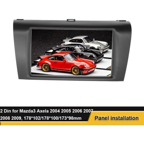 Car Radio Fascia For Mazda 3 Axela 2004 - 2009 Double 2 Din DVD Stereo Frame Adaptor Panel Dash Installation Bezel Trim Kit