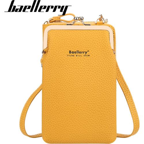 Baellerry 2021 Ladies Shoulder Small Bag Women Summer Female Purse Top Quality Phone Pocket Yellow Women Fashion Bags for Girl