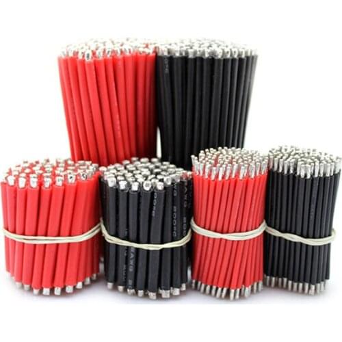 Free shipping 100pc 10cm 12 awg silicone wire quality Aircraft model flexible silicone cable for battery high temperature