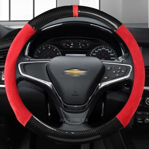Car Steering-wheels Cover 37 38cm 15" for For Holden Chevrolet Cruze Malibu Sail Spark Captiva Equinox Trax/Tracker AVEO Lova RV
