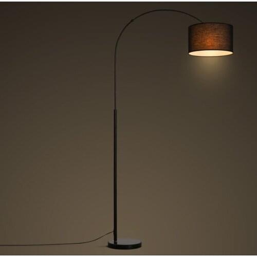 Designer Modern Cloth Floor Lamps for Living Room Bedroom Bedside Black White Led Floor lights Lamp Kitchen MING