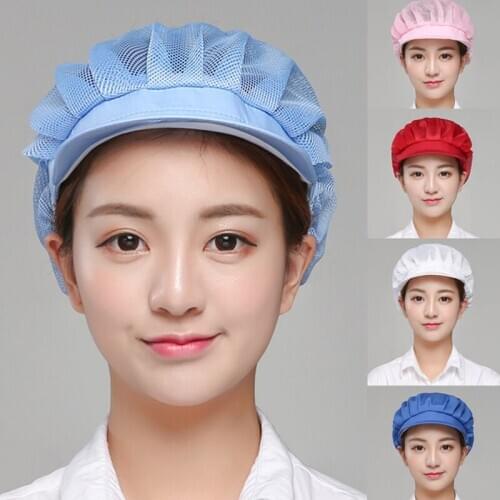 Factory Work Hat Women And Men Dustproof Workshop Hats Restaurants Kitchen Cooking Cap Chef Hat Breathable Headwear Cover Hats