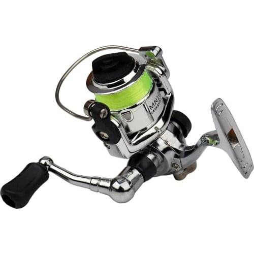Hot Mini 2+1BB Pocket Spinning Fishing Reel Fishing Tackle Small Spinning Reel 4.3:1 Metal Wheel Small Reel