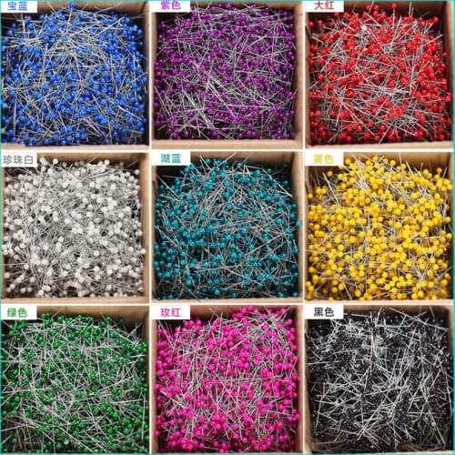 50 pieces of color pearl needle DIY manual positioning needle is suitable for fixing clothing accessories and fabrics