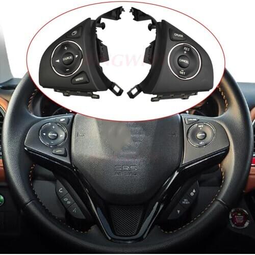 For H-onda 2015-2018 Steering Wheel Control Switch Buttons Car styling Audio Radio Remote Cruise Control Button with cables