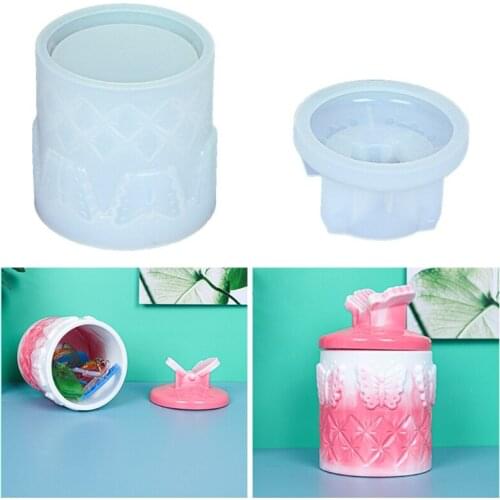 Butterfly Storage Box Epoxy Resin Mold Candle Cup Jewelry Holder Casting Silicone Mould DIY Crafts Ornaments Making Tools