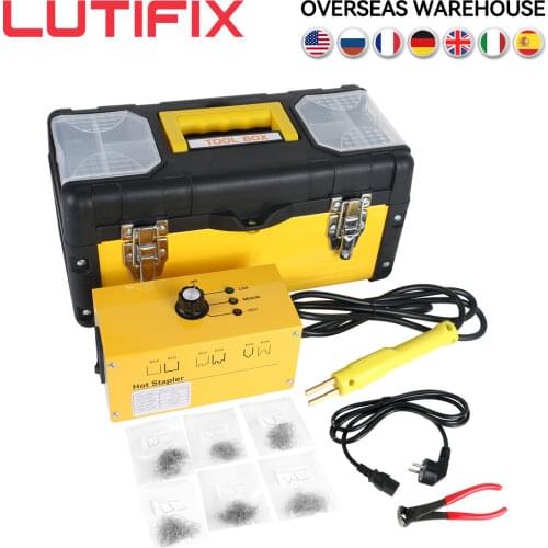 220V Car Bumper Car Body Repair Plastic Welder Kit Hot Stapler Plastic Welding Equipment with 700 Pcs Welding Wire