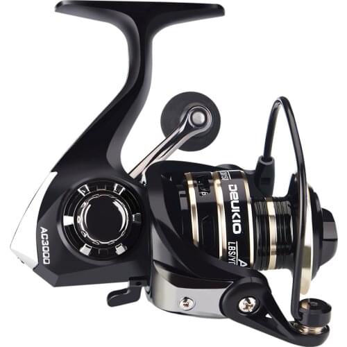 Metal Fishing Gear Fishing Universal Reel Black AC Rod Fishing Reel With Full Metal Rod Rocker For Sea Fishing