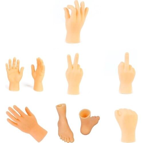Novelty Funny Fingers Hands Feet Foot Model Tricky Toys Puppets Halloween Gift BX0D