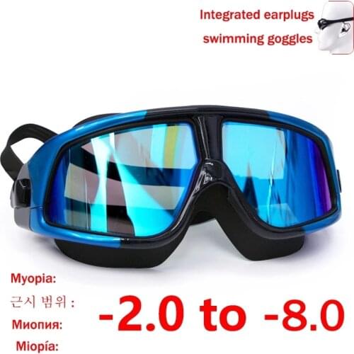 Swimming Goggles Nearsighted Swim Goggles Anti Fog UV Prescription Swim Goggles Myopia Swimming Glasses