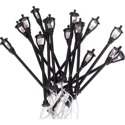 Single Head Garden Lamppost Lamp 20pcs 1/100 Model Layout