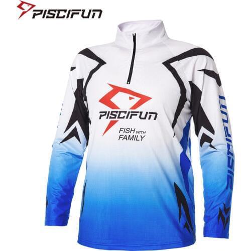 Piscifun New Fishing Clothing Quick-Drying Fishing Shirt Long Sleeve Breathable Outdoor Hiking Cycling Clothes Camisas Pesca