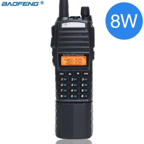 Baofeng UV-82 plus 8watts powerful 8W High Power Walkie Talkie 3800mAh Battery With DC Connector Dual Band 10km handheld radio