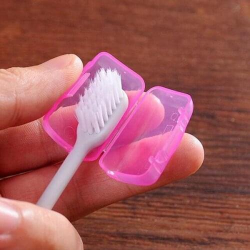 300Set Portable Travel Toothbrush Head Toothbrush Case Protective Caps Health Germproof Toothbrushes Protector 5pcs / set