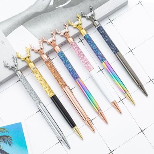 100Pcs Personalized Party Gift For Guests Luxury Metal Ballpoint Sign Pen Black Ink Bulk Custom Wedding Baby Bridal Shower Favor