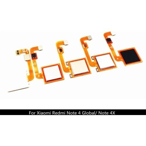 Fingerprint Scanner Flex Cable for Xiaomi Redmi Note 4 4X Global Touch Sensor ID Home Button Return Ribbon Repair Parts