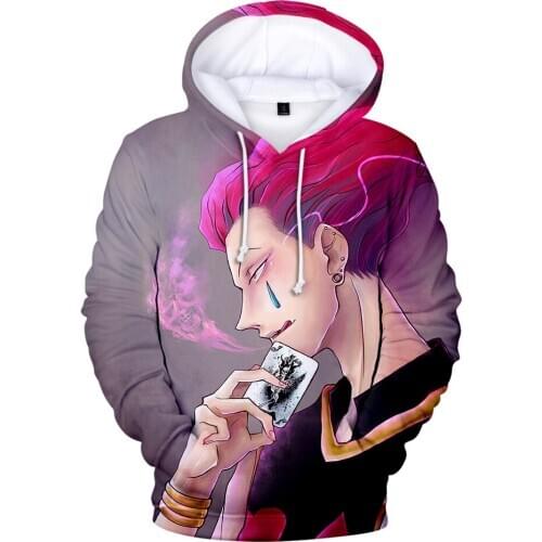 Sidno Hisoka 3D Hoodies Men/women Fashion Casual Hoodie Winter/autumn Long Sleeve 3D Boys/girls Hoodies Sweatshirt Tops