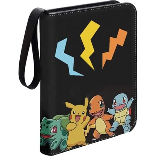 TOMY Pokemon Binder Cards Collectors Album Anime Game Card Protection Portable Storage Case Top Loaded List Toy Gift