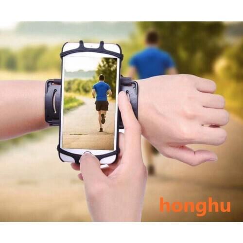 Universal mobile phone running mobile phone bag wrist belt belt belt jogging bicycle arm with bracket wrist bracket