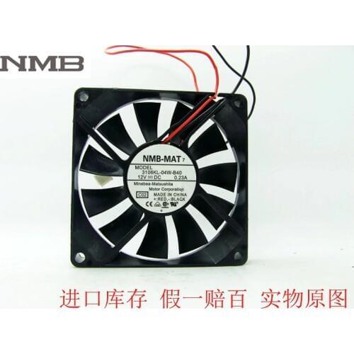For NMB 8CM fan 3106KL-04W-B40 8015 80mm 8cm DC 12V 0.23A computer cooling fan