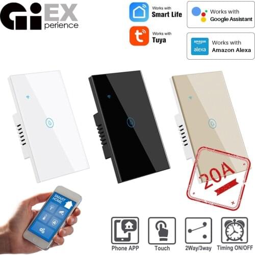 WiFi 20A US 118*72mm Boiler Switch Water Heater&Air Conditioning Smart Life Tuya APP Amazon Alexa Echo Google Home Voice Control