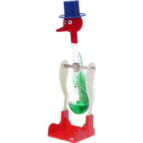 1Pc Non-Stop Liquid Glass Drinking Lucky Bird Duck Desk Toy Perpetual Motion New