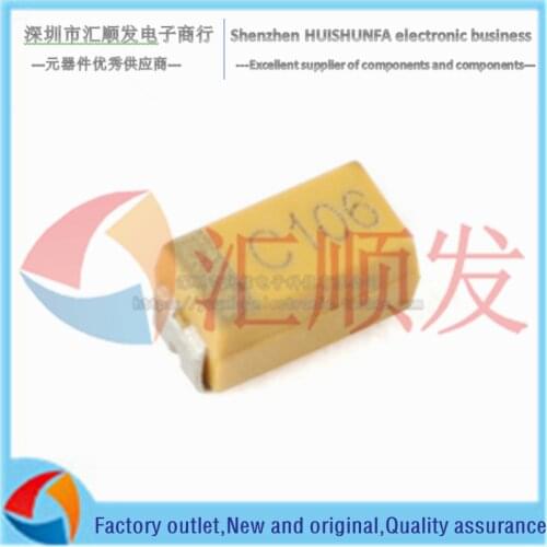 10pcs!!! 1206 SMD Tantalum Capacitor Type A 10uF(106) ±20% 16V CA45-A016M106T