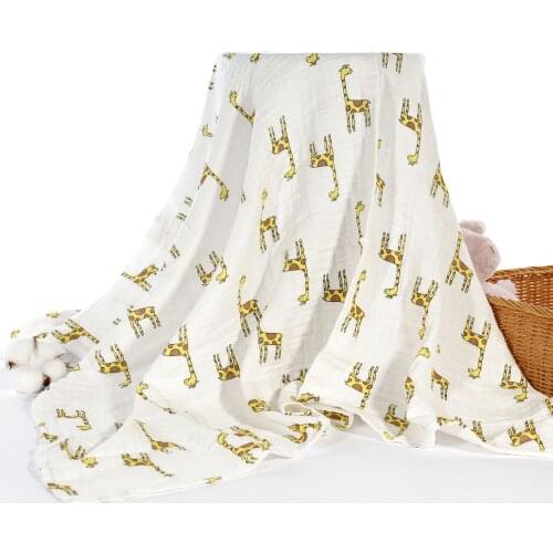 100% Organic Cotton Baby Swaddles Soft Newborn Muslin Baby Blankets Bath Gauze Infant Wrap Sleepsack Stroller Cover Play Mat