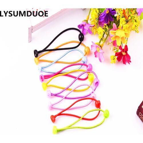30Pcs/Lot Korean Fashion Elastic Hair Bands Candy Color DIY Hairband Round Hoop Cute Ropes Pigtail Holder Girls Hair Accessories