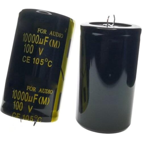 4PCS New 100V10000UF 100V 10000UF 105C Amplifier FOR Audio Electrolytic Capacitor 10000UF/100V