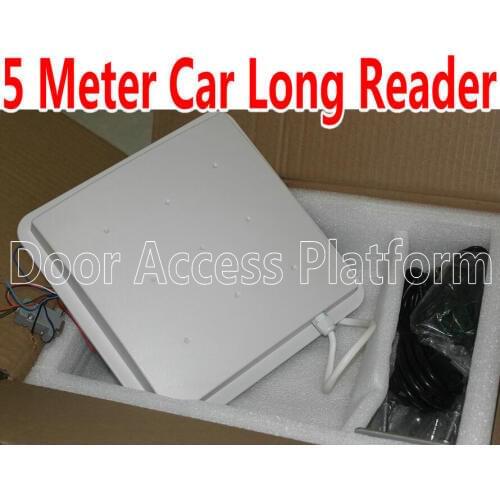5 Meter 868MHz Card reading UHF antenna RS485 reader Long read Wiegand Access Controller System RS232 Car 4 Parking barrier gate